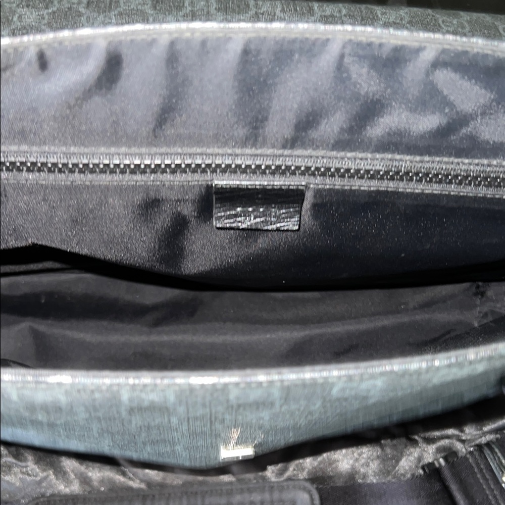 Gucci Dark Gray Monogram Messenger Bag - Picture 8 of 12